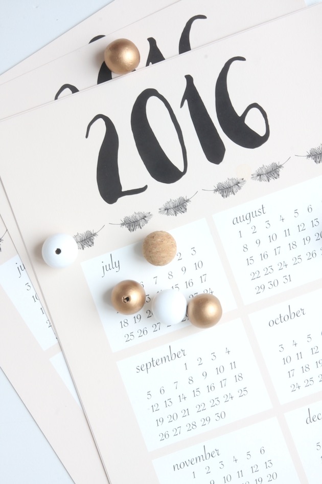 Calendarios para imprimir
